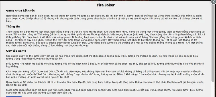 Bí Truyền Thống Trị Vòng Quay Slot Game Fire Joker Tại BomWin Nhận Thưởng