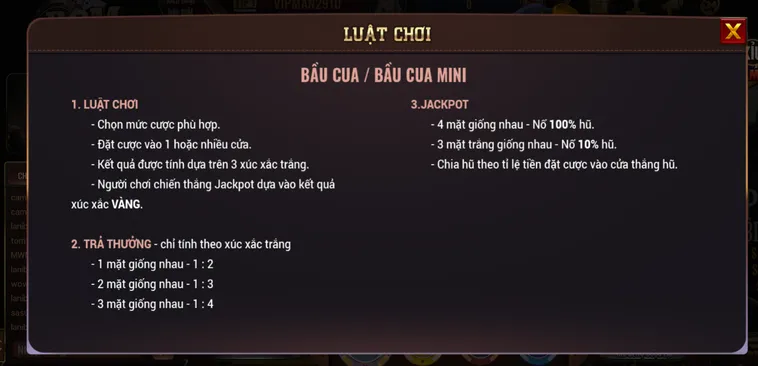 Bí Quyết Càn Quét Sạch Sẽ Quỹ Thưởng Tại Mini Bầu Cua Tại BomWin Khủng